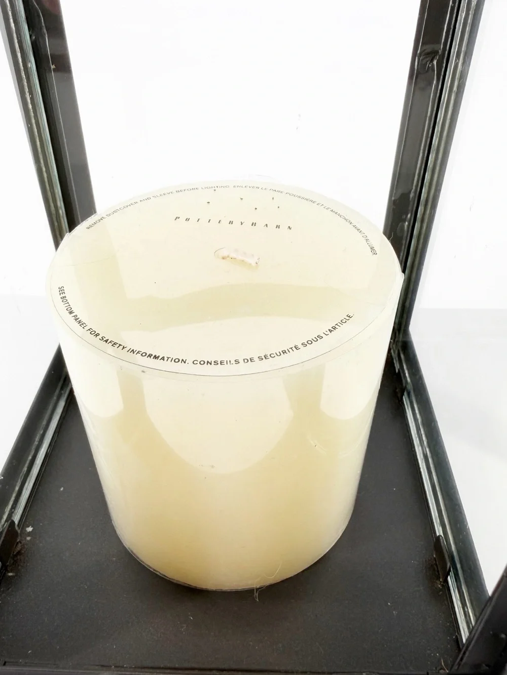NEW 2 Pottery Barn Malta Bronze Indoor/Outdoor Lantern with Candles